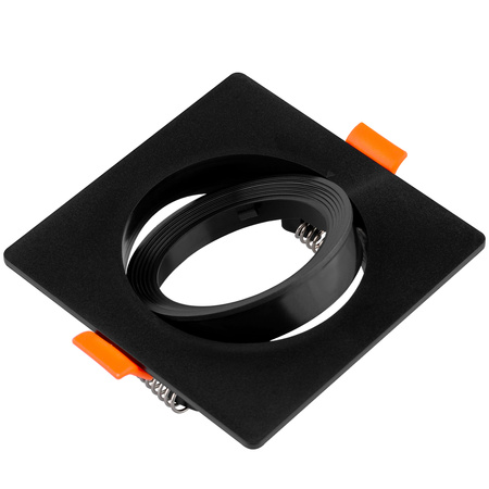 Oprawa Halogenowa Podtynkowa Ruchoma Kwadratowa Czarna GU10 MR16 VENTUS Lumiled