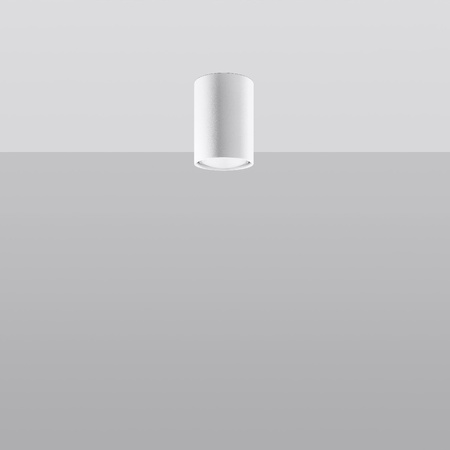 Lampa Sufitowa Oprawa Natynkowa SPOT TUBA GU10 Tubularna Biała Nowoczesna Lagos Sollux