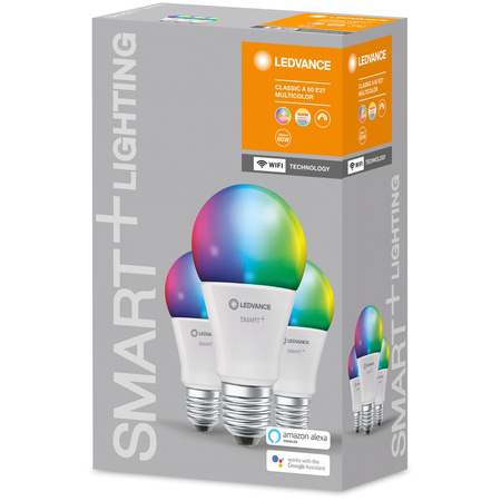 Żarówka LED 9W Tradycyjna 806lm CCT RGB Ściemnialna SMART+ WiFi Classic Ledvance