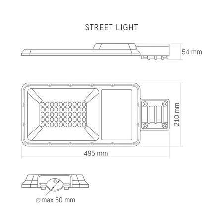 Naświetlacz Solarny Lampa 50x LED 100W 2500lm 5000K IP65 VIDEX Czujnik Zmierzchu z Pilotem