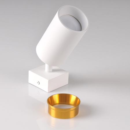 Kinkiet Reflektor Oprawa Ścienno-Sufitowa LED 1 x GU10 MARIBEL Biały GOLDLUX (Polux)