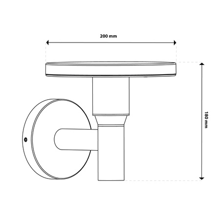 Lampa Ogrodowa Zewnętrzna Kinkiet Elewacyjny CCT LED 12W 3000-6500K IP65 CORTUS LUMILED