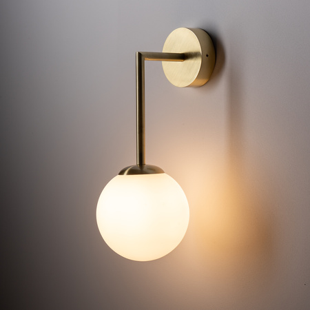 Kinkiet Ścienny Lampa Natynkowa G9 Złota Wodoodporna Łazienkowa IP44 Nowoczesna AGAVE 10526 Nowodvorski