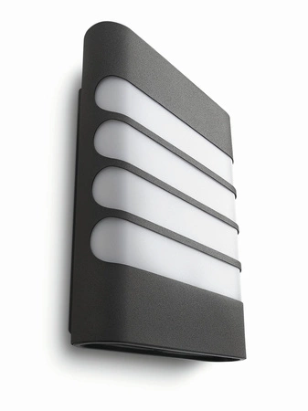 Kinkiet Ogrodowy Lampa Elewacyjna Zewnętrzna LED 3W 270lm 2700K IP44 Antracyt Raccoon Philips