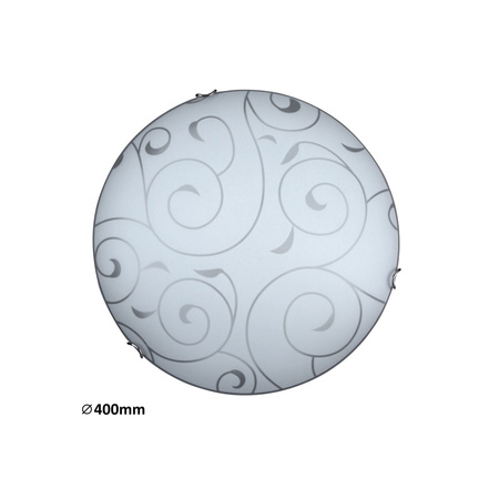Plafon LED Lampa Sufitowa Oprawa Ścienna Natynkowa 2x E27 Chrom Klasyczny Harmony Lux Rabalux