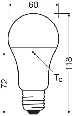 Żarówka LED A60 E27 13W = 100W 1521lm 3000K Ciepła 180° Classic Ledvance