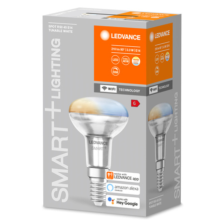 Żarówka LED E14 3.3W = 40W 210lm CCT Ściemnialna SMART+ WiFi Ledvance