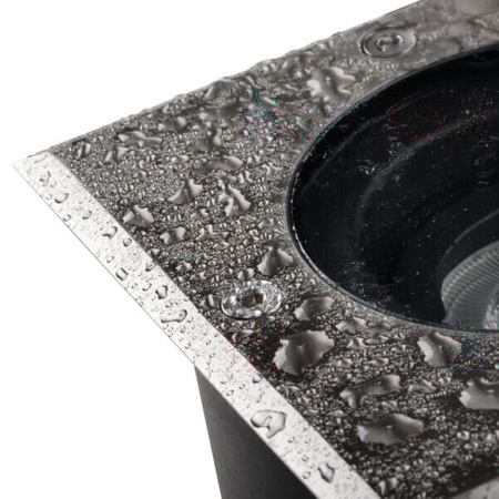 Lampa Ogrodowa Najazdowa Dogruntowa BERG AD GU10 IP67 Kwadratowa Srebrna Kanlux