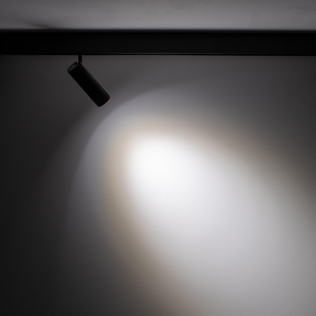 Reflektor Szynowy Lampa do Szynoprzewodów 1-fazowy LED 9W 850lm 4000K Neutralna Czarny Nowoczesna LVM SLOT 10656 Nowodvorski