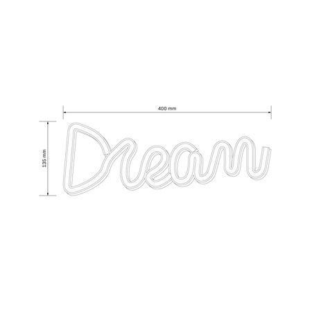 Lampka Dekoracyjna LED Bateryjna 3W Biała Neon Sanico Goldlux