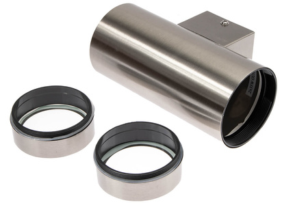 Lampa ogrodowa elewacyjna góra dół LED QUAZAR 10 GU10 IP44 KOBI ALUMINIUM CHROM