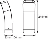 Kinkiet LED INTELIGENTNY 9W RGB+W Ciemny szary SMART+ WiFi CURVE LEDVANCE