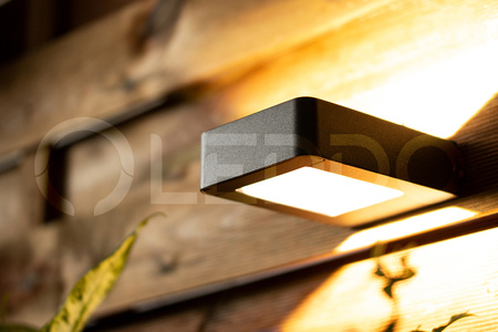 Lampa ogrodowa oprawa ELEWACYJNA KINKIET LED 6W Malta czarna