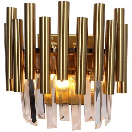 Lampa Ścienna Kinkiet MADISON Złota 2xE14 Milagro