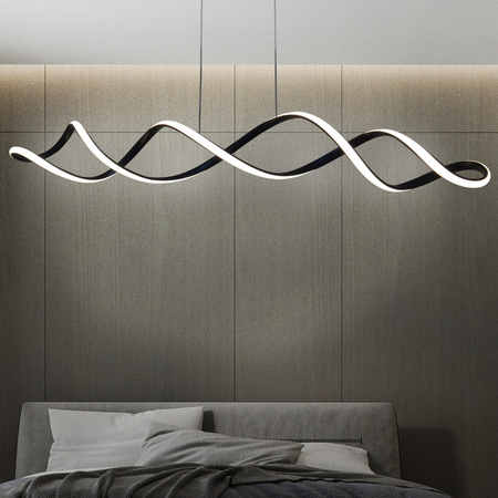 Lampa Sufitowa LED Wisząca Zwis 43W 6300lm 4000K Neutralna 120° Czarna INFINITO Sanico Goldlux