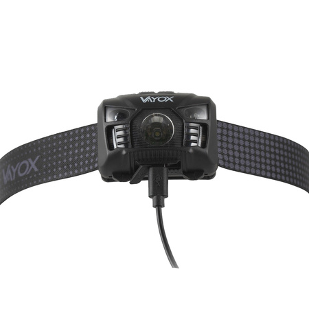 Latarka Czołowa LED Akumulatorowa z czujnikiem ruchu XM-L Q5 3W VA0020 VAYOX