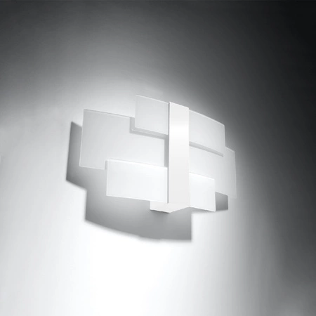 Lampa Ścienna Kinkiet 2x G9 Prostokątna Biała Nowoczesna Celia Sollux