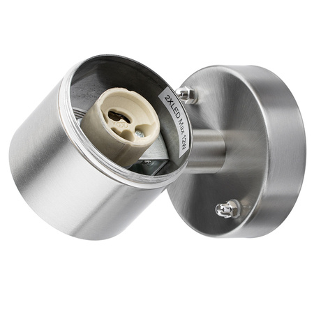 Kinkiet Ogrodowy Lampa Ścienna Elewacyjna góra dół LED GU10 IP44 ZINNIA INOX LUMILED