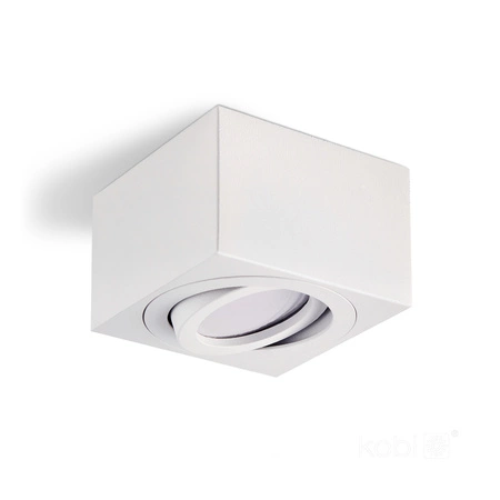 Oprawa Natynkowa Halogenowa Spot Tuba Kwadratowa Biała OH37 Kobi