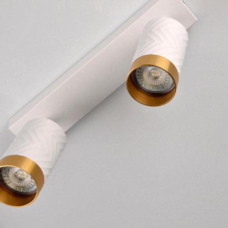 Lampa Listwa Oprawa Sufitowo-Ścienna LED 2 x GU10 ARRAS Biały GOLDLUX (Polux)