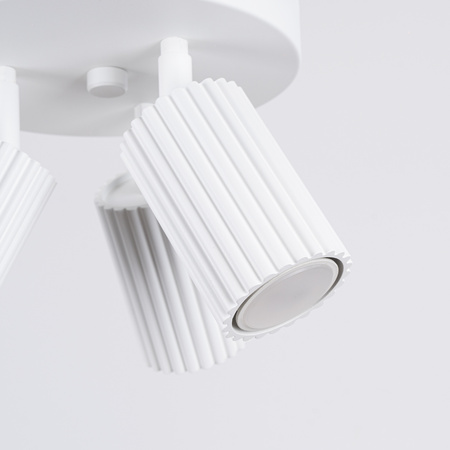 Lampa Sufitowa Plafon Tuba Spot 3x GU10 Biała Karbon Deep Space SL.1544 Sollux