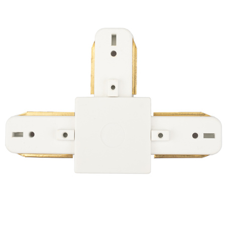 Łącznik Potrójny TRÓJNIK Biały do Listew Szynowych Jednofazowych Szynoprzewodów LUMILED