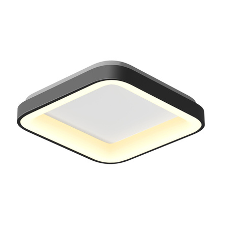 Plafon LED Lampa Sufitowa Natynkowa 72W 7500lm 2700-6000K CCT Czarna Ściemnialna + Pilot EDGE Videx