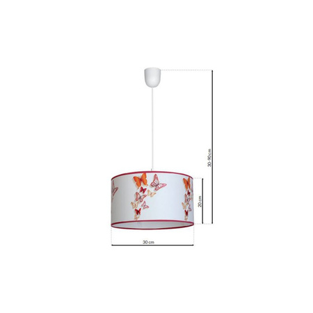 Lampa Wisząca Sufitowa BUTTERFLIES 1xE27 Milagro