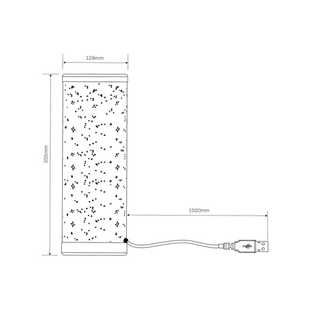 Lampa Stołowa LED 5W 400lm 3000K RGBW 360° Biała Ściemnialna Stella Sanico Goldlux