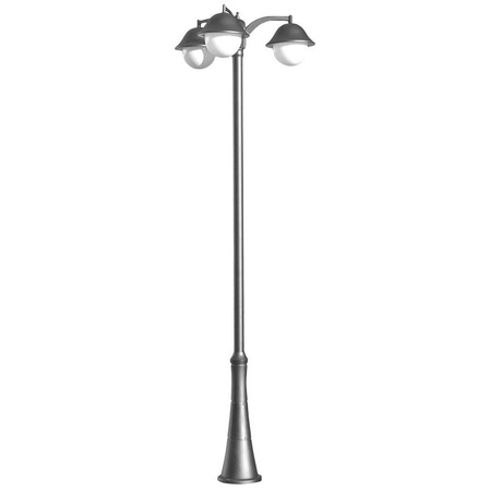 Lampa Ogrodowa Zewnętrzna Słupek LATARNIA E27 Prince Max OGMW 3 O-BD 310cm czarny Su-Ma