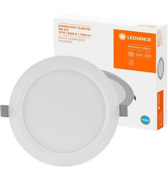 Panel LED Podtynkowy wpuszczany 18W 6500K DOWNLIGHT Slim DN210 LEDVANCE okrągły