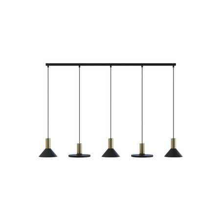 Lampa Sufitowa Wisząca 5x GU10 Czarna Nowoczesna HERMANOS 8032 Nowodvorski