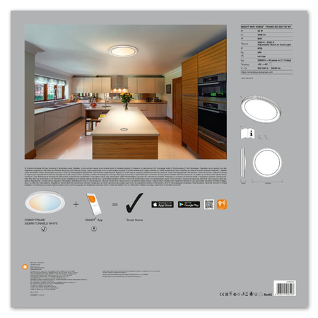 Plafon LED lampa sufitowa ORBIS Frame 32W 3300lm ciepła-zimna 50cm SMART+ WiFi LEDVANCE