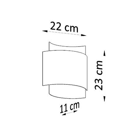 Lampa Ścienna Kinkiet G9 Prostokątna Czarna Industrialna Impact Sollux