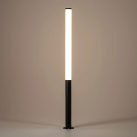 Lampa Ogrodowa Oprawa Zewnętrzna Stojąca Słupek LED 100W 7800lm 3000K Ciepła Czarna Wodoodporna IP54 MIA LED L 11375 Nowodvorski
