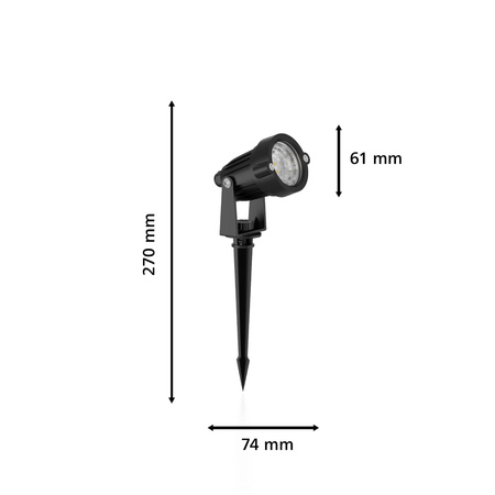 Lampa Ogrodowa LED CAPER GardenLink Przyścieżkowa Zewnętrzna 1,5W 24V 2700K IP44 Ruchoma Wbijana PHILIPS