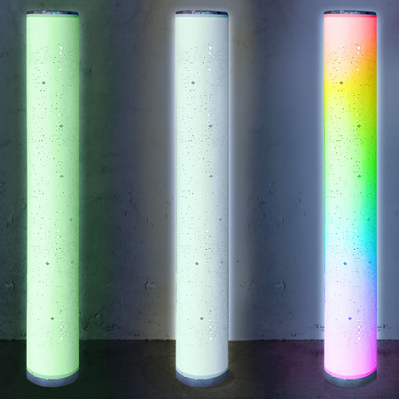 Lampa Stojąca Podłogowa STELLA LED 12W RGB Zmiana Kolorów Muzyczna Pilot Goldlux(Polux)