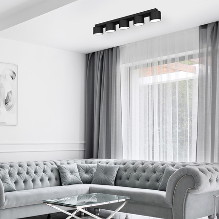 Lampa Sufitowa DIXIE Czarna 5xGX53 Milagro