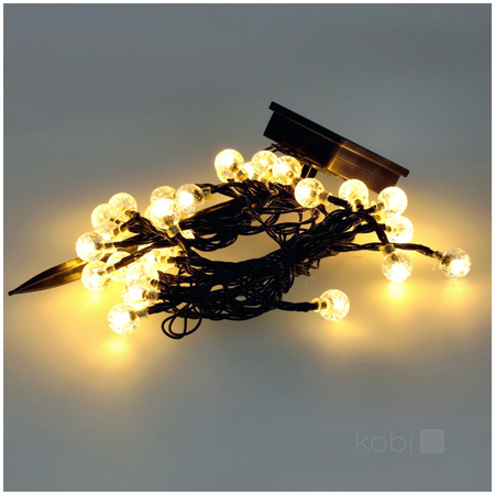 Lampa Solarna Zewnętrzna Ogrodowa LED 0.12W 3000K Ciepła Czarna IP44 Aura Kobi