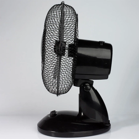Wentylator Biurkowy Cyrkulator Powietrza Wiatrak Stojący Stołowy 37cm 21W Czarny