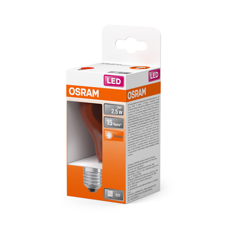 Żarówka LED A60 E27 2.5W = 17W 160lm 1500K Ciepła 300° STAR DECOR CLASSIC Osram