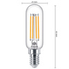 Żarówka LED E14 T25 4,5W = 40W 470lm 2700K Ciepła Filament PHILIPS