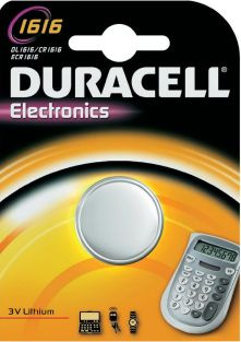 Bateria Duracell Electro litowa 1616 BATERIE DL1616 CR1616 3V