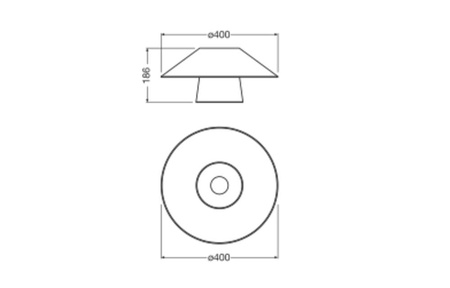Lampa Sufitowa Dekoracyjna E27 Bambus Brązowy Decor Ledvance