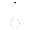 Lampa Sufitowa Wisząca LED 21W 660lm 3000K Ciepła Czarna Nowoczesna CIRCOLO LED M 10811 Nowodvorski