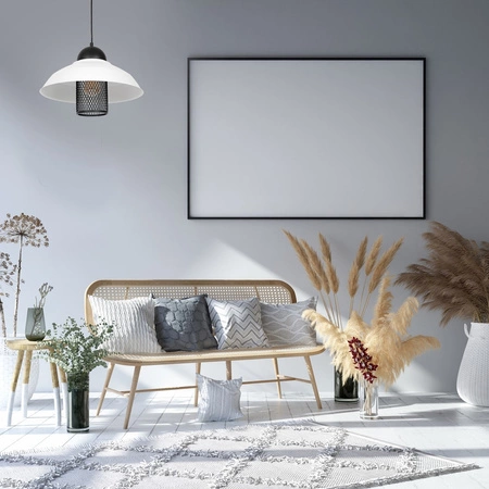 Lampa wisząca BJORN 1xE27 Retro Ozdobne Osłony Żarówek Biała MLP4809 Milagro Metal