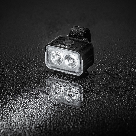Lampka Latarka Rowerowa Przednia 2xLED USB-C 5 Trybów 300lm IPX6 VAYOX