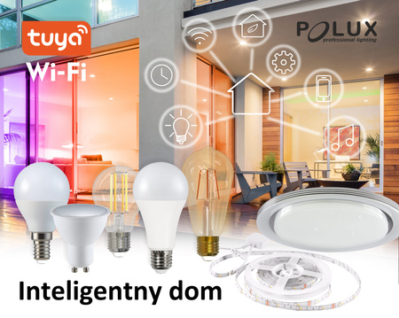 Żarówka LED E27 ST64 5,5W 470lm 1800K-2700K 320° Filament GOLDLUX (Polux) Smart WiFi TUYA