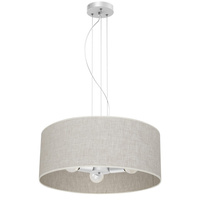 Lampa Wisząca Sufitowa LINO Biała Lniana 3xE27 Milagro
