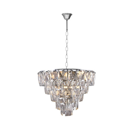 Lampa Wisząca Sufitowa Żyrandol CHELSEA Chrom 6xE14 Milagro